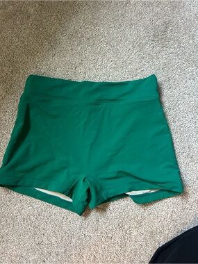 Lime Ricki Emerald Green Swim Bike Shorts